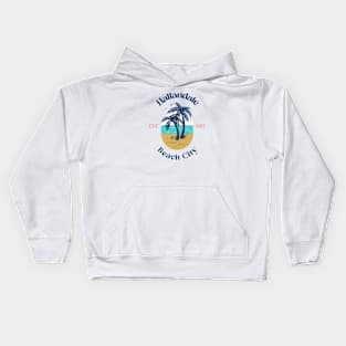 Hallandale Beach City Est 1927 Kids Hoodie